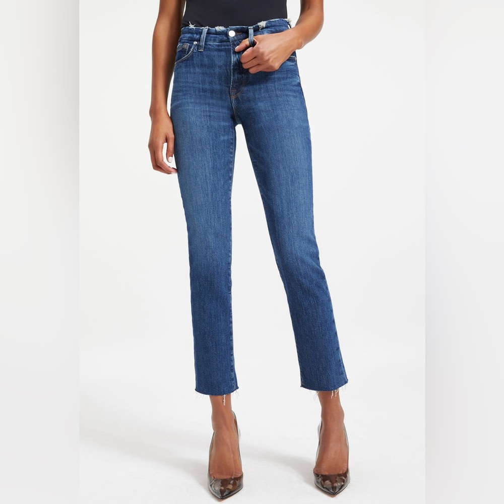 Good American | Jeans Good Legs Straight Denim High Rise Split Pocket Women's 4